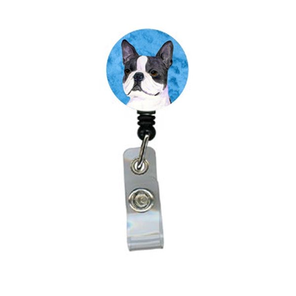 Teachers Aid Boston Terrier Retractable Badge Reel Or Id Holder With Clip TE234830